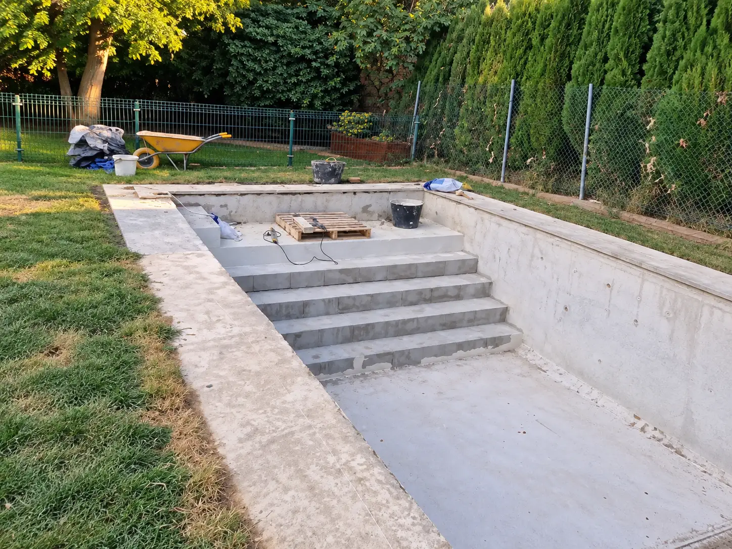 Antes: estado previo de piscina - Proyecto 1